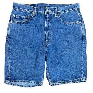 Levis Shorts Mens 34 Blue Denim Jean 505 Regular Fit Medium Wash  Casual